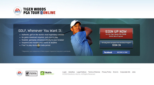 Beta Testy Tiger Woods PGA Tour Online rozpoczęte 